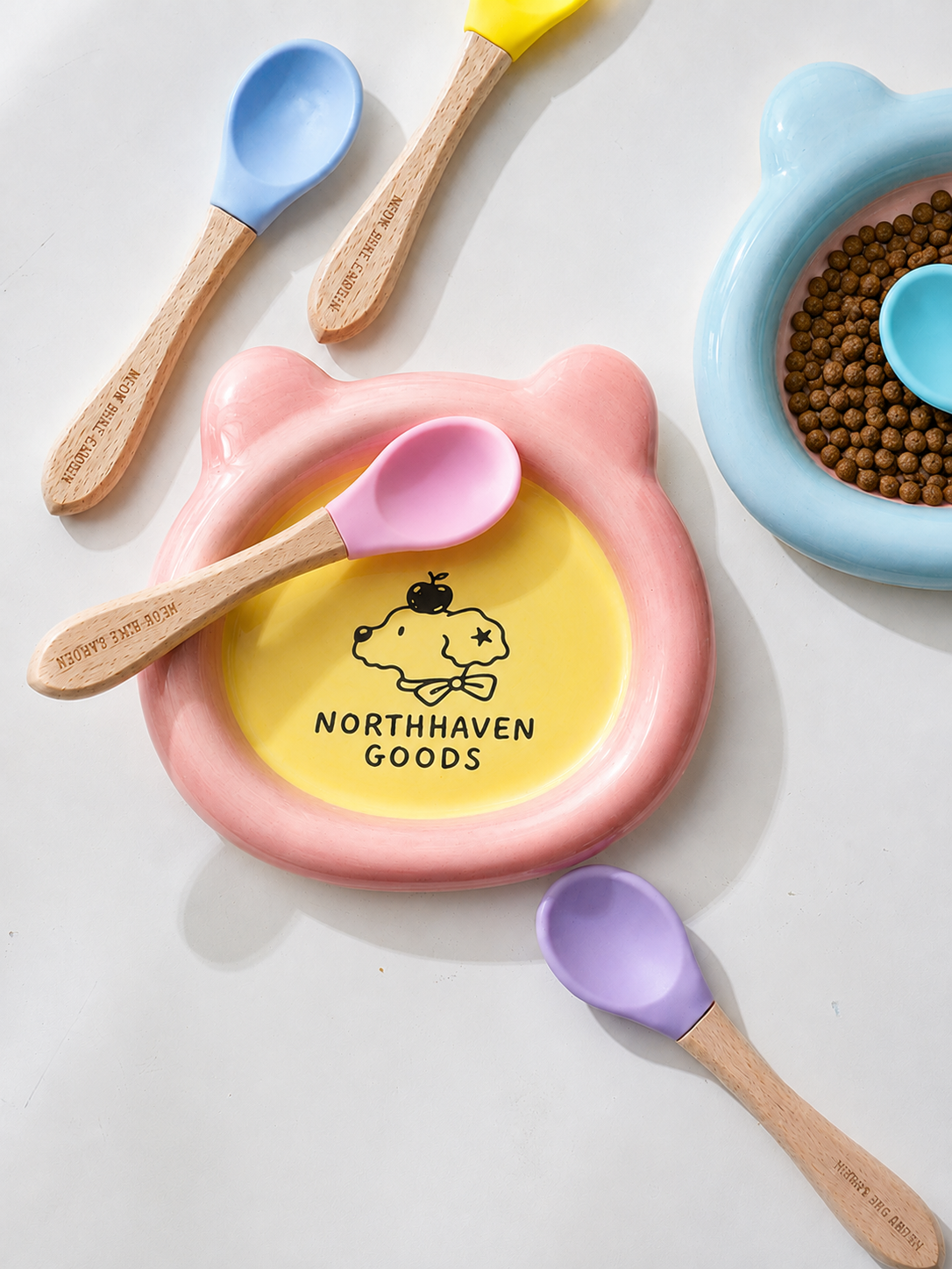 Food Grade Silicone Wet Food Spoon for Cats and Dogs