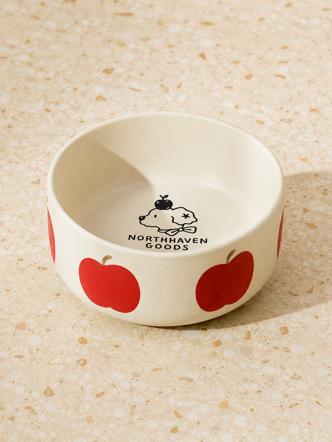 Cozy Heated Ceramic Pet Bowl for Winter Feeding and Drinking