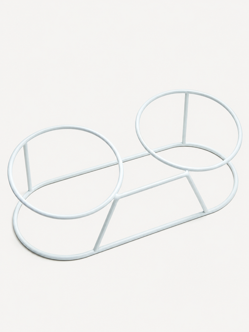 Adjustable Metal Raised Pet Bowl Holder for Cats and Dogs